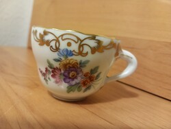 Gyönyörű Schlaggenwald Haas&Czjizek antik porcelán mokkacsésze