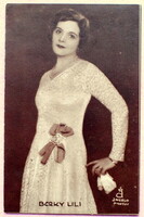Berky Lili színművésznő  fotó képeslapja (Gózon Gyula felesége volt)  1936 Színházi Élet melléklete