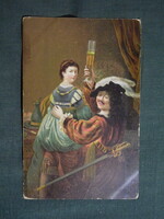Képeslap,híres emberek,Rembrandt Harmenszoon van Rijn festő,őnarckép,1924-