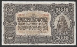 5000 korona 1923 MPNyRt VF