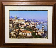 Papp Gábor : Budapest kilátás c.festménye