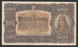 5000 korona 1923 MPNyRt EF