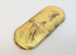 Antik/vintage réz katonai gyufatartó (cca.: 1900-1940)