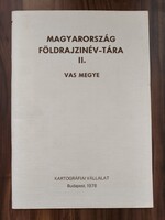 Magyarország földrajzinév-tára II. Vas megye