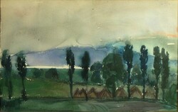 Élesdy István : Borús táj 1974