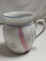 Porcelán hasas bögre lüszter csíkokkal díszítve