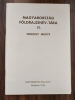 Magyarország földrajzinév-tára II. Somogy megye