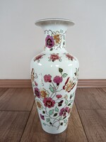 Zsolnay Pillangó mintás porcelán nagy váza