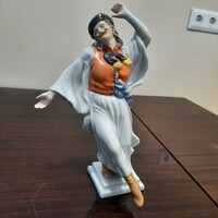 Jubileumi Herendi Táncoló Juhász, Paraszt, Betyár porcelán figura