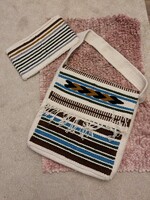 Erdélyi gyapjú szőttes női nyári táska, retro feeling válltáska -új darab !