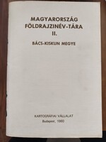 Magyarország földrajzinév-tára II. Bács-Kiskun megye