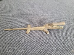 Réz krokodil. 19cm asztali dísz