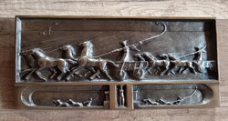 Olcsai Kiss Zoltán bronz falidísz
