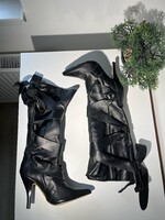 Guess NŐI LUXUS bőrcsizma / Rare Stiletto Boots – 35 – valódi bőr, újszerű, designer darab