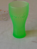 Coca cola üveg pohár ( 3 dl. Neon zöld )