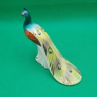Hollóházi  porcelán páva figura