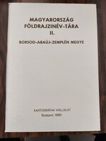 Magyarország földrajzinév-tára II. Borsod-Abaúj-Zemplén megye