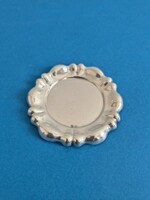 Ezüst pohár alátét, tálka