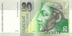 20 korun korona 2001 Szlovákia
