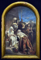 XX. sz. eleje magyar festő, Benczúr Gyula (1844–1920) után: KIRÁLYOK HÓDOLATA