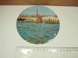 Régi kör alakú képeslap, levelezőlap - Venezia, Velence