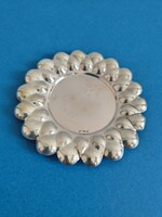 Ezüst pohár alátét, tálka