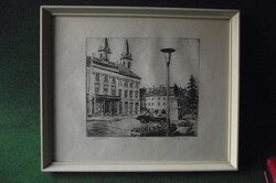 Palicz József : Szombathely. ( rézkarc )