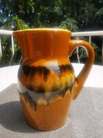 Enamelled Ceramic Jug
