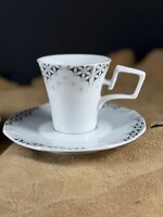 Extrém ritka Art Deco feelingű Hollóházi csészék (2db) Sutő Erika