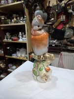 Herendi porcelán nagyméretű madár figura