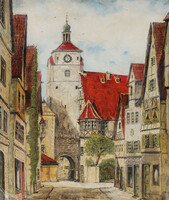 Reinhard Jahnsen: Rottenburg ob der Tauber, 1954