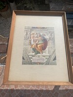 Michelangelo Buonarroti által festett Delphoi Szibilla freskó részlet, amely a Sixtus-kápolna