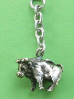 EZÜST BIKA, ZSEBÓRA LÁNC FITYEGŐJE (230224)