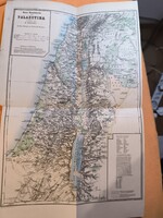 19. századi bibliai atlasz térképek + NAGY Palestina térkép (H. Kiepert) – 6 db – kb. 1880 – egysége