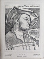 Albrecht Dürer – Ulrich Varnbüler portré (1879) – antik grafika