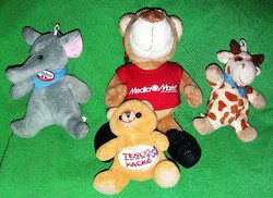 Retro játék KERESKEDELMI REKLÁM plüss figura TESCO DR.OETKER MEDIA MARKT csomag 4db EGYBE