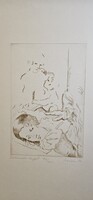 Melocco Miklós- Leonardo rajzol (rézkarc)