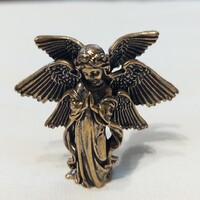 Miniatűr réz angyal figura