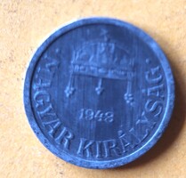Magyar királyság  2 fillér 1943 (ZU10)