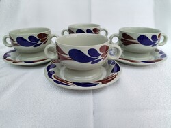 Ritka Hutschenreuther Hartkeramik leveses szett - Renée Neue design - 1970-es évek (4 db)