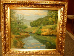 For sale: oil painting on canvas by Sándor Turmayer: Landscape
