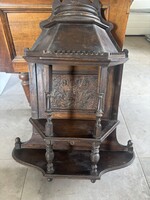 RITKA, Reneszánsz, faragott puttó jelenetes fali téka / díszpolc