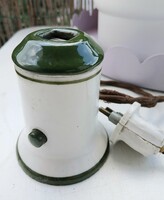RITKA! ROSENTHAL KERÁMIA ELEKTROMOS SZIVARGYÚJTÓ, cca. 1950 körül, régi retro vintage.