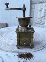 Antik Biedermeier Réz kàvédaràló különleges ritkaság minta kis méretű nehéz daràló Videó! 730 gr !