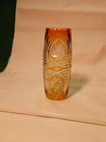 Cseh Bohemia Brouŝena kristály váza