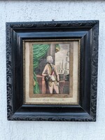 Antik Réz metszet Habsburg József Antal főherceg Magyarország Nàdor Nemes Portré.Monarchia