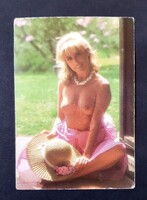 Női akt erotikus kártyanaptár 1986