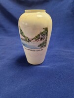 Zsolnay " Lillafüred emlék " látképes porcelán váza