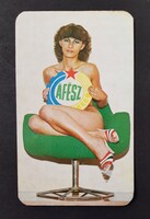 ÁFÉSZ női akt erotikus kártyanaptár 1983