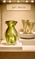 Art deco üveg váza! Muranó1930!